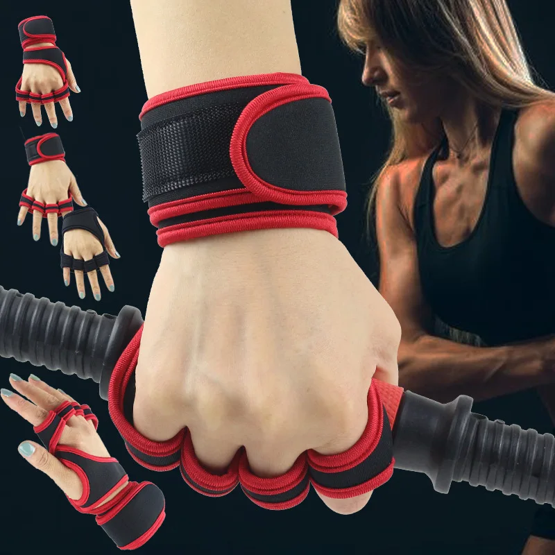 Weightlifting Gloves - 남성용, 여성용 피트니스 장갑, 헬스장용, 웨이트