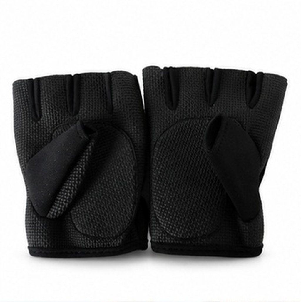 Weightlifting Gloves - 사이클링 장갑 세트, 검정색, L 사이즈,