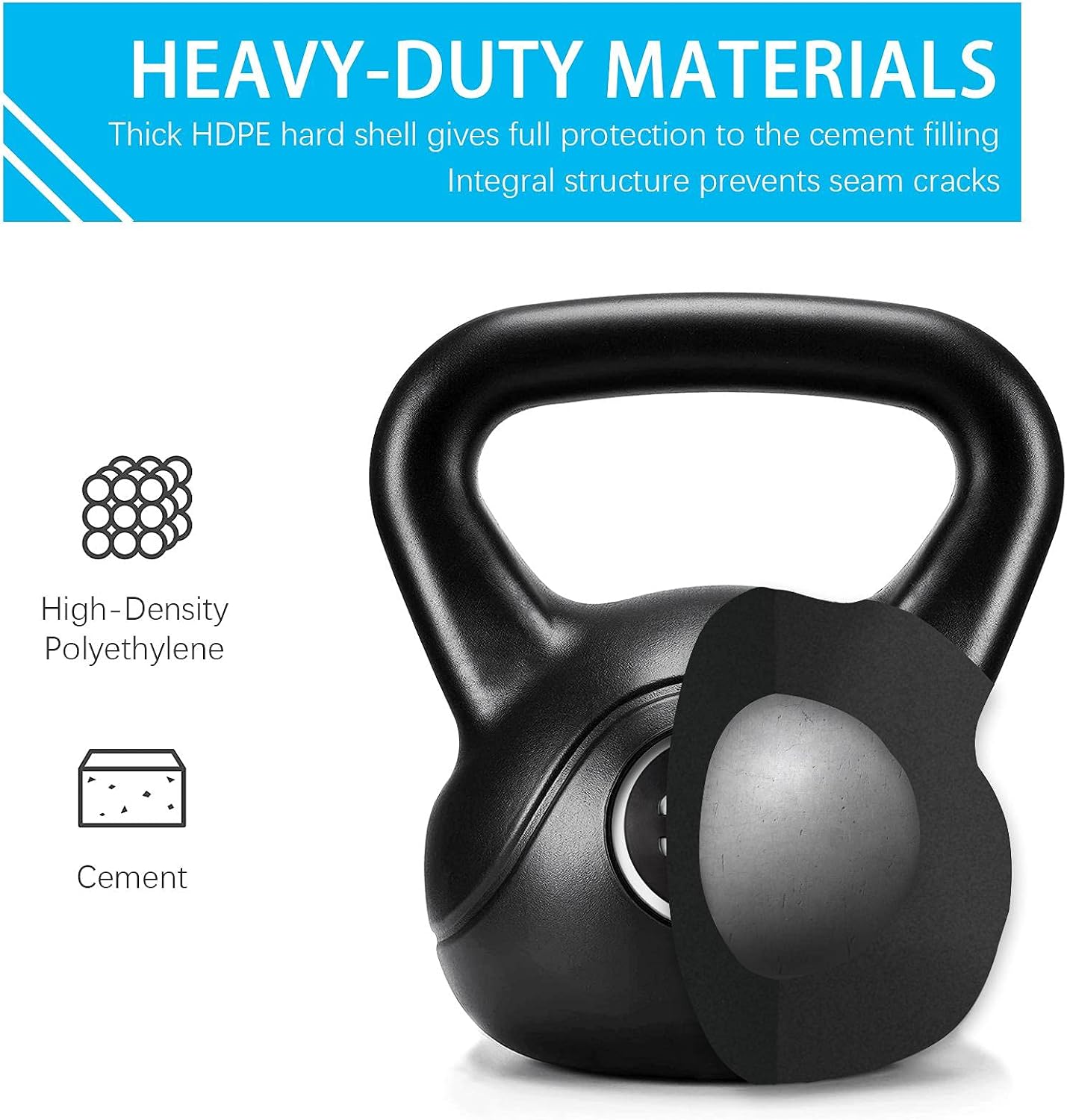 홈 트레이닝용 케틀벨 세트, 6개의 HDPE 코팅 무게 - Kettlebell 리뷰 및 가격